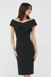 Ralph Lauren rochie culoarea negru, mini, drept PPYX-SUD0E9_99X