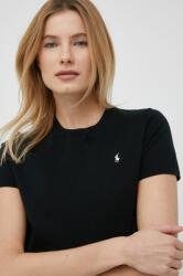 Ralph Lauren tricou femei, culoarea negru PPYX-SWD05S_99X