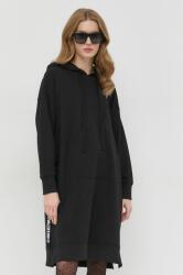 REDValentino rochie din bumbac culoarea negru, mini, oversize PPYX-SUD0RG_99X