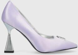 Karl Lagerfeld pantofi cu toc DEBUT culoarea violet KL32013 PPYX-OBD02J_48X