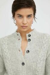 Bruuns Bazaar cardigan din lana femei, culoarea gri, light PPYX-SWD02O_09X
