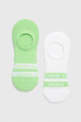 Calvin Klein sosete scurte 2-pack barbati, culoarea verde PPYX-LGM025_71X