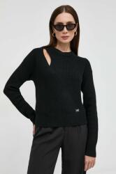 Michael Kors pulover de lana femei, culoarea negru, călduros PPYX-SWD07S_99X