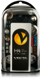 VECTA Set becuri rezerva halogen H4 , Trusa becuri Auto + Sigurante Vecta AutoDrive ProParts