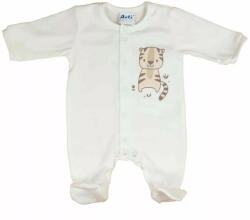  Biopamut hosszú ujjú elöl patentos rugdalózó (62) - tigris