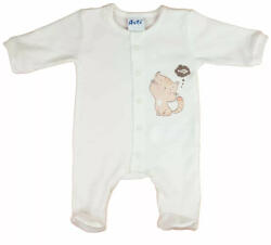  Biopamut hosszú ujjú elöl patentos rugdalózó (44) - cica