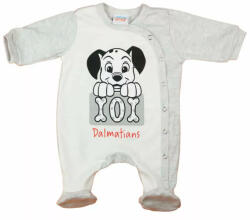  Pamut, elöl patentos kisfiú rugdalózó 101 kiskutya mintával (62) - szürke