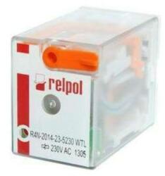 Relpol R4N-2014-23-5012-WTL Miniatűr ipari relé 7A, 4CO, 12VAC, tesztkar, LED (860685) (860685)