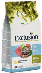 Exclusion Mediterraneo Monoprotein Noble Grain Puppy Tuna Medium 3kg - Közeli lejárat 2026.02. 28