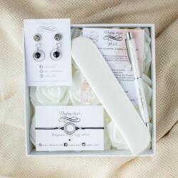 Napfény ékszer Ónix - jáde cirkónia köves rózsás közepes ajándékbox