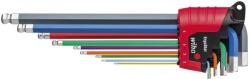 Wiha Set de 9 chei imbus luminescente, profil hexagonal, multicolor, 1.5-10 mm, Wiha 369F (43849)