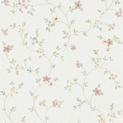 AA Design Tapet cu flori delicate pe fundal alb (937701)