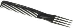 Janeke Pieptene cu furculiță, negru - Janeke Professional Wide-Teeth Comb With Picks
