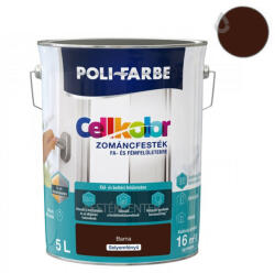 Poli-Farbe CellKolor zománcfesték - barna - 5 l