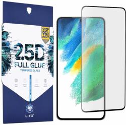 LITO Folie pentru Samsung Galaxy S21 FE - Lito 2.5D FullGlue Glass - Black (KF238607) - Technodepo