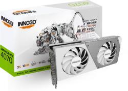 Inno3D GeForce RTX 4070 Twin X2 12G GDDR6 OC White (N40702-126XX-185252W) Videokártya