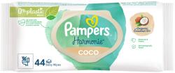 Pampers Harmonie Coconut Plastic free műanyagmentes kókuszos nedves törlőkendő, 44 db