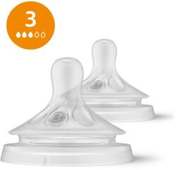 Philips SCY963/02 Natural Response etetőcumi, 3-as, közepes áramlás, 2 darab