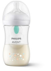 Philips Biberon, Philips Avent, Natural Response, Cu supapa AirFree, 1 luni+, 260 ml, Fara BPA, Anticolici, Urs (SCY673/82)