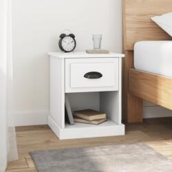 vidaXL Noptiere, 2 buc, alb, 39x39x47, 5 cm, lemn prelucrat (816129)