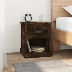 vidaXL Noptiere, 2 buc. , stejar afumat, 39x39x47, 5 cm, lemn prelucrat (816139)