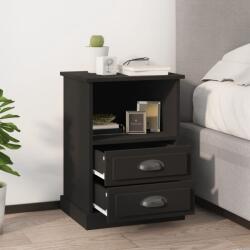 vidaXL Noptiere, 2 buc. , negru, 43x36x60 cm (816331)