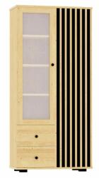 Panel-Lux fenyő Vitrines szekrény 2 fiókkal