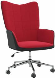 vidaXL Scaun de relaxare, roșu vin, catifea și PVC (327902)