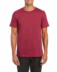Gildan Csomag akciós póló (min. 5 db) Uniszex póló Gildan GI64000 Softstyle Felnőtt póló -XL, Antique Cherry Red