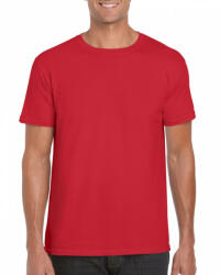 Gildan Csomag akciós póló (min. 5 db) Uniszex póló Gildan GI64000 Softstyle Felnőtt póló -5XL, Red