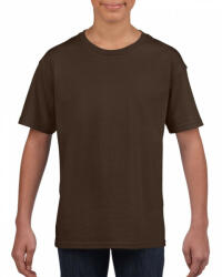 Gildan Csomag akciós póló (min. 5 db) Gyerek póló Gildan GIB64000 Softstyle Youth T-Shirt -M, Dark Chocolate