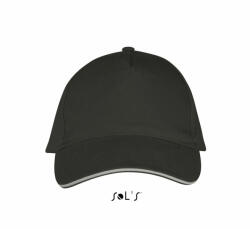 SOL'S Uniszex sapka SOL'S SO00594 Sol'S Long Beach - 5 panel Cap -Egy méret, Dark Grey/Light Grey