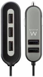Ewent EW1355 5-Port USB Car charger 10, 8A Black (EW1355)