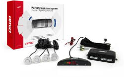 AMiO Set senzori parcare marsarier led 4 senzori, Argintiu (AMI-01564) - pcone