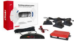 AMiO Set senzori de parcare cu marșarier LED 4 senzori negru 19 mm camion (AMI-02279) - pcone