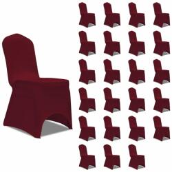 vidaXL 24 db burgundi vörös sztreccs székszoknya (3051645) - vidaxl