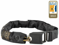Hiplok Gold integrált láncos lakat, 85 cm x 10 mm, fekete