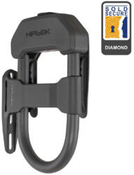 Hiplok DX U-Lakat 150x85x14 mm, vázkonzollal, fekete