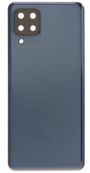 Samsung M325 Galaxy M32 akkufedél (hátlap) kamera lencsével és ragasztóval, fekete (gyári)