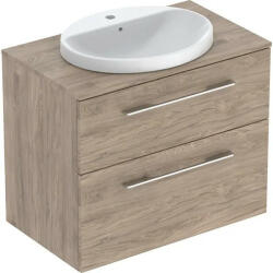 Geberit Selnova Square Set mosdószekrény mosdóval 79x70 cm, két fiókkal, hikoridió 502.874. 00.1 (502.874.00.1) - szaniteronline