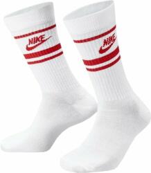 Nike Sportswear Everyday Essential Crew Socks 3-Pack Zokni White/University Red/University Red L
