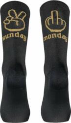 Northwave Sunday Monday Sock Black/Gold L Kerékpáros zoknik