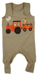 Ujjatlan baba rugdalózó traktoros mintával 2: 1 méret (56-62) - babyshopkaposvar