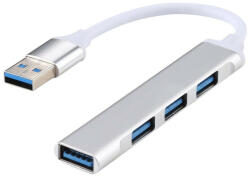 WPOWER A89 USB3.0 - 4xUSB3.0 USB HUB, ezüst (SUNS0245-S)