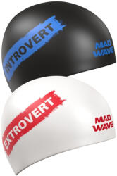 Mad Wave introvert reversible swim cap negru/alb