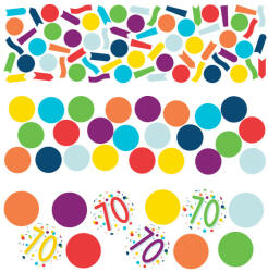 Amscan Happy Birthday 70 konfetti (DPA9909827)