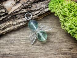 R. M. ékszer Zseniális angyal fluorit ásvány medál (12486-RM)