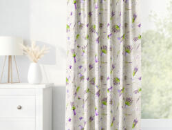 Goldea draperie decorativă loneta - lavandă înflorită 180x140 cm