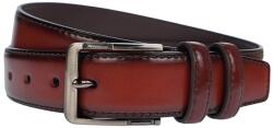 NANO BELTS Curea barbati, eleganta, latime 3.5cm, BORDEAUX, piele eco - CK132VIS - ciucaleti