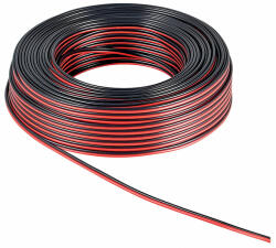 AVEX Rola cablu pentru boxe, 2 x 1.5 mm, lungime 10m, culoare rosu/transparent (AVX-T170921-1) - gabiluciauto